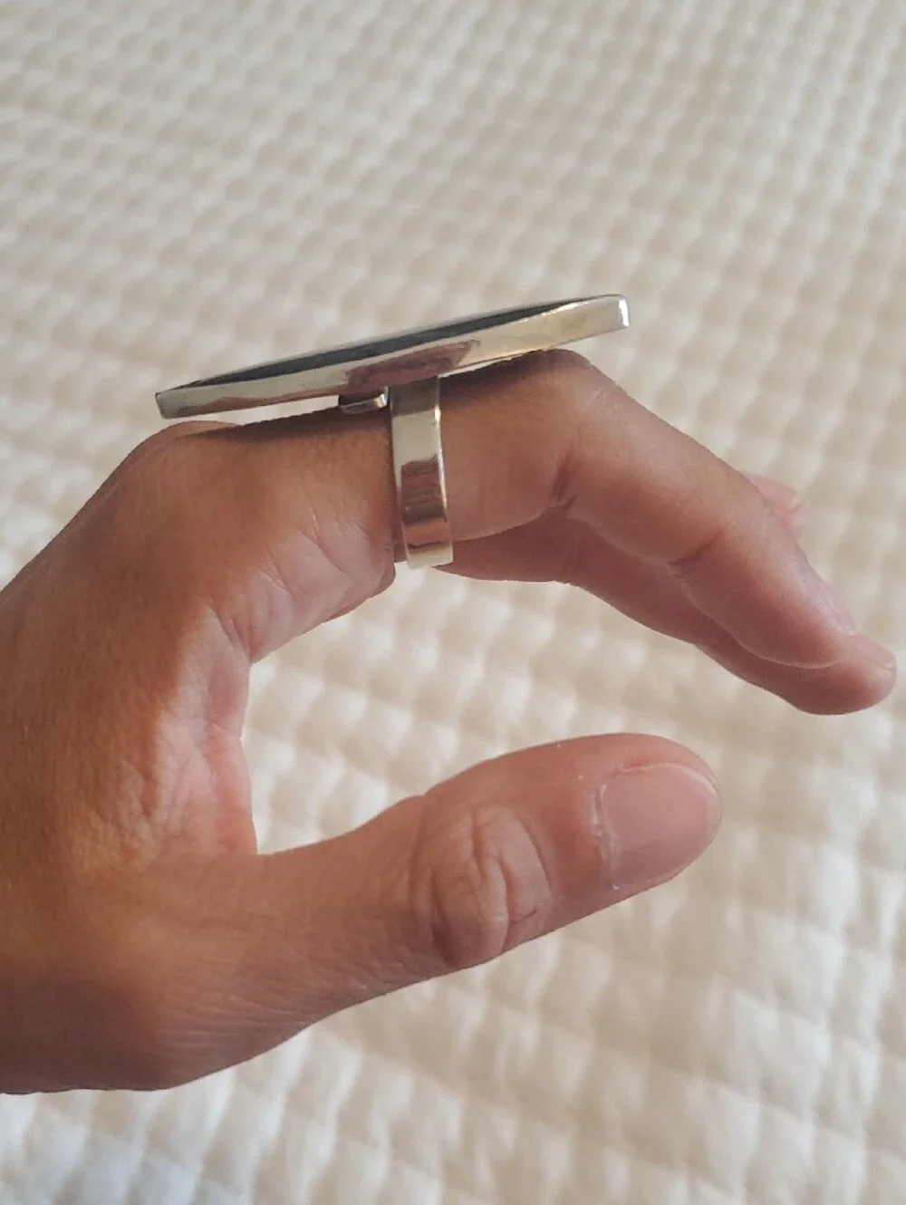 Striking Sterling Silver Ring - Women Jewelry